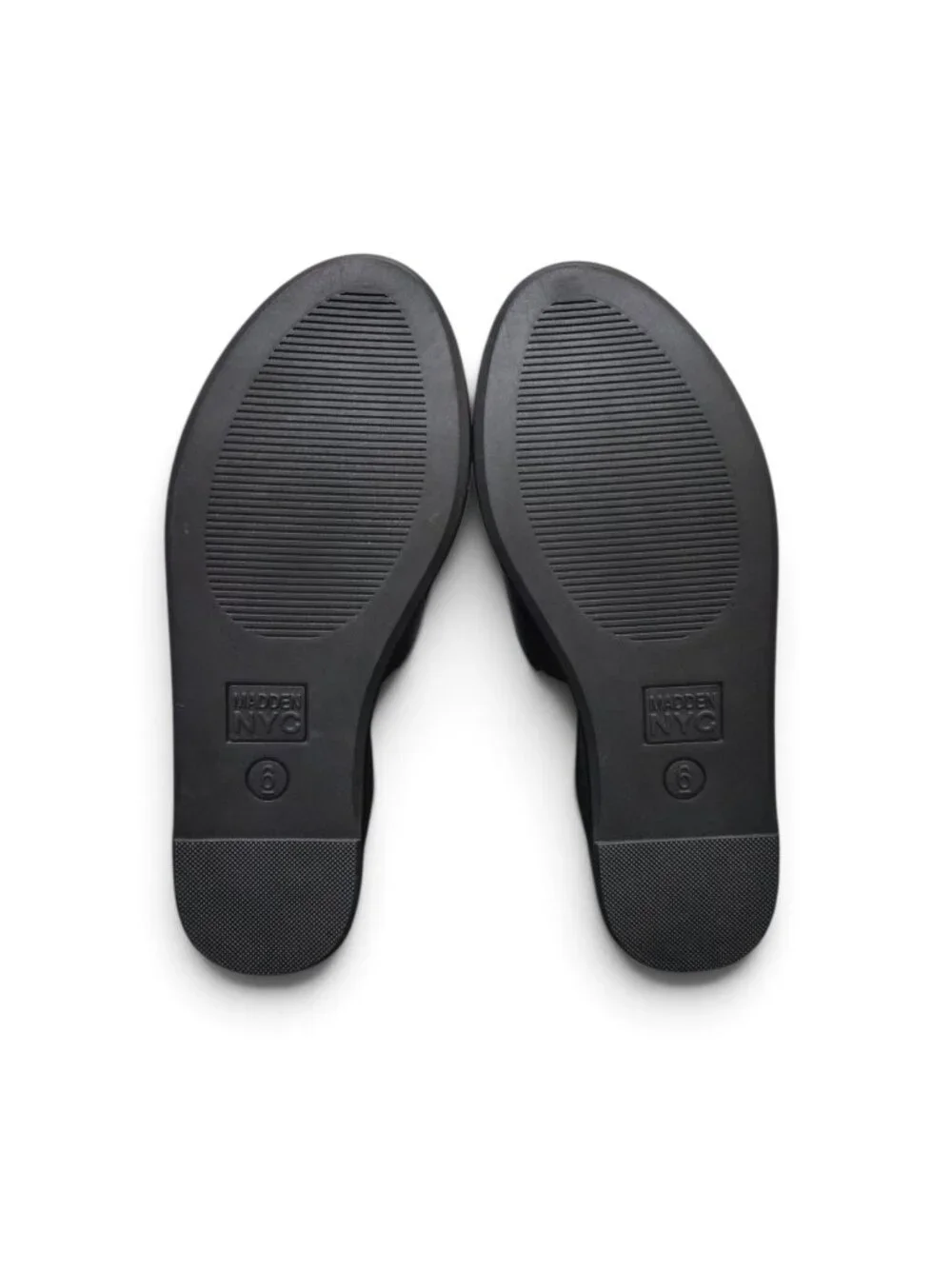 NIB Madden NYC Womens Boho Platform Wedge Slip-On Sandals Size 6, 8, 9, 10 Black